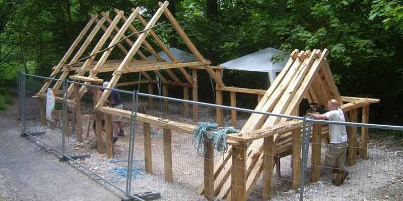 Saxon house construction: timber framework