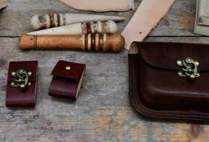Leather pouch workshop