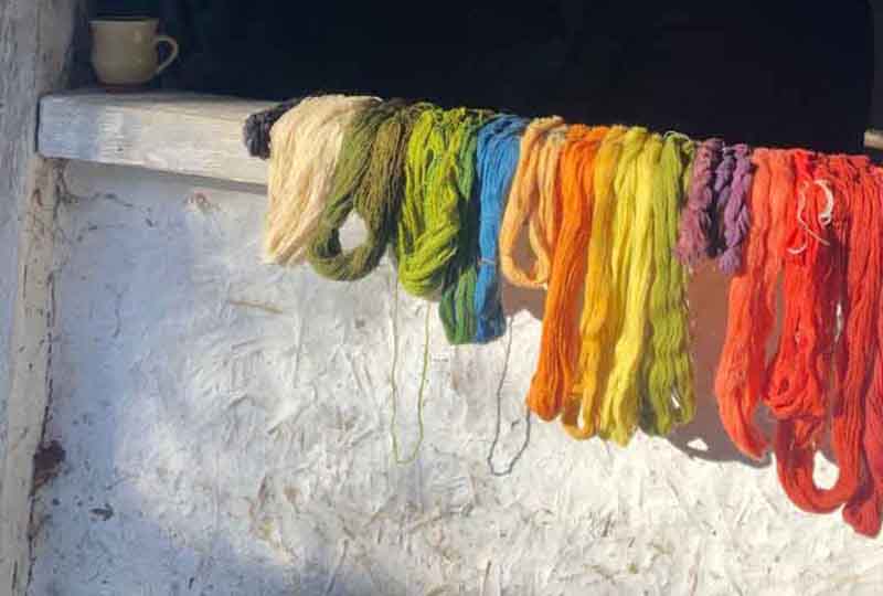 Coloured wool