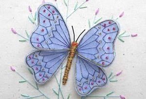 Stumpwork Butterflies 381 Stumpwork butterflies