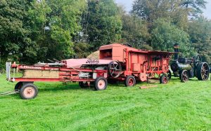 Threshing at the weald & downland living museum