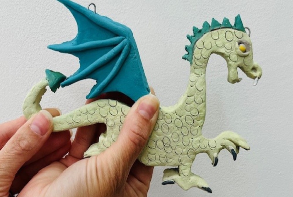 Knucker the Water Dragon – Family Clay Art Workshop 7 intergenerational knucker the water dragon