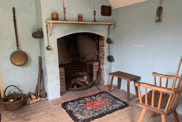 Toll House fireplace at the Weald & Downland living Museum