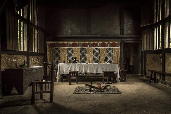 Weald & Downland Living Museum - Bayleaf 15th Century House Internal Image Fire